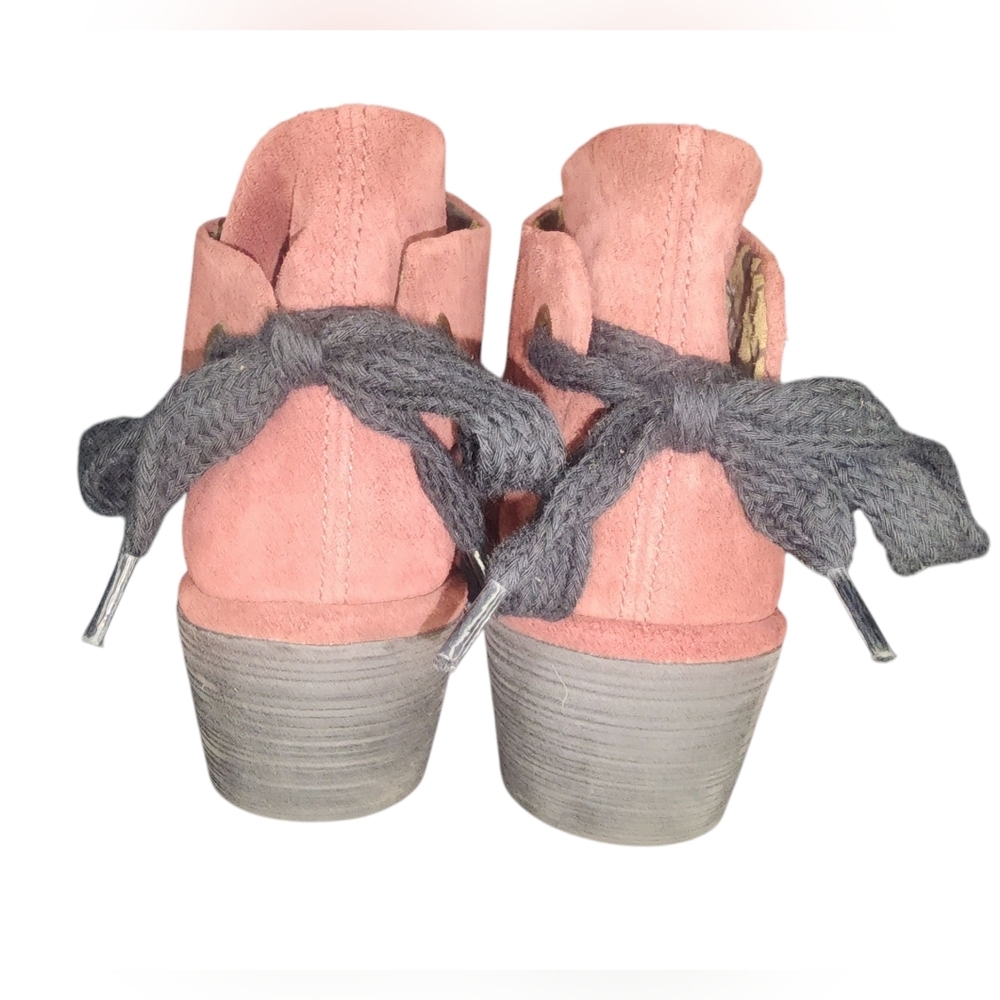 FLY London YEBI Wedge Heel Ankle Boots - Wine Oil Suede, Womens 40 EU (9-9.5 US) - Picture 6 of 12
